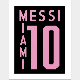 Messi - Inter Miami T-Shirt Posters and Art